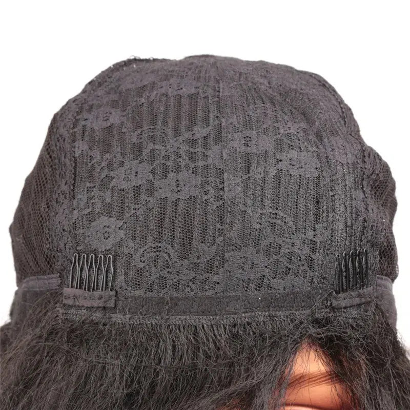 20-Inch Heat Resistant Light Brown Lace Synthetic Wig for Women Natural Wavy Wig