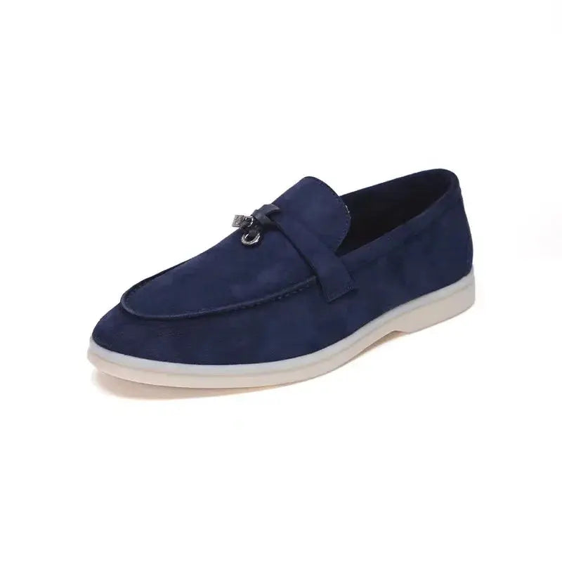 New Men's Loafers with One Foot Kick Casual Style Plus Size Workwear Men's Shoes