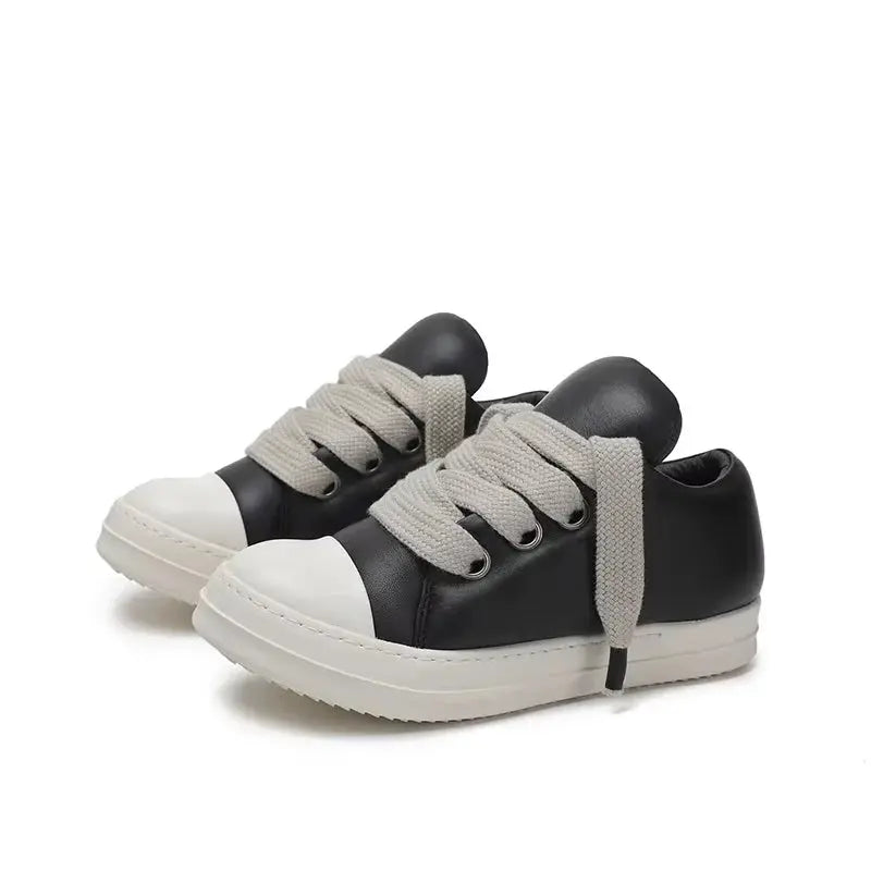 Men's Owens Vintage Sneakers Designer Low-top Padded LWG-certified Grained Lambskin Board Designer Men  Shoes Black