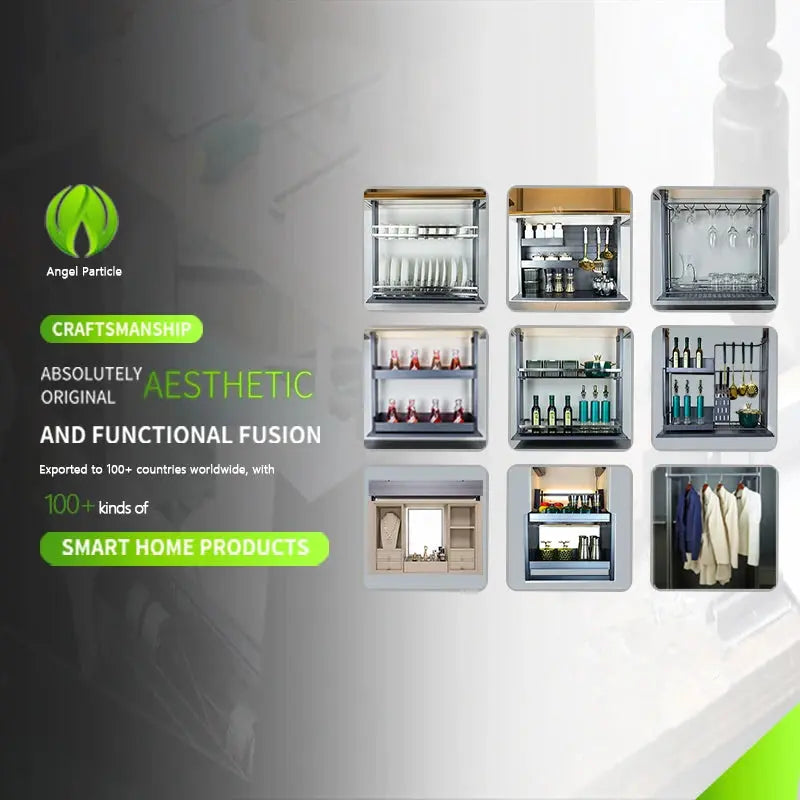 Hot Selling Voice Control Pull Down Clothes Rail Smart Sensing Wardrobe Clothes Lift Quick Response Closet Wardrobe Lifts