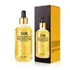 24K Gold Foil Skincare Facial Serum with Natural Organic Hyaluronic Acid for Face & Body Anti-Aging Moisturizer Private Label