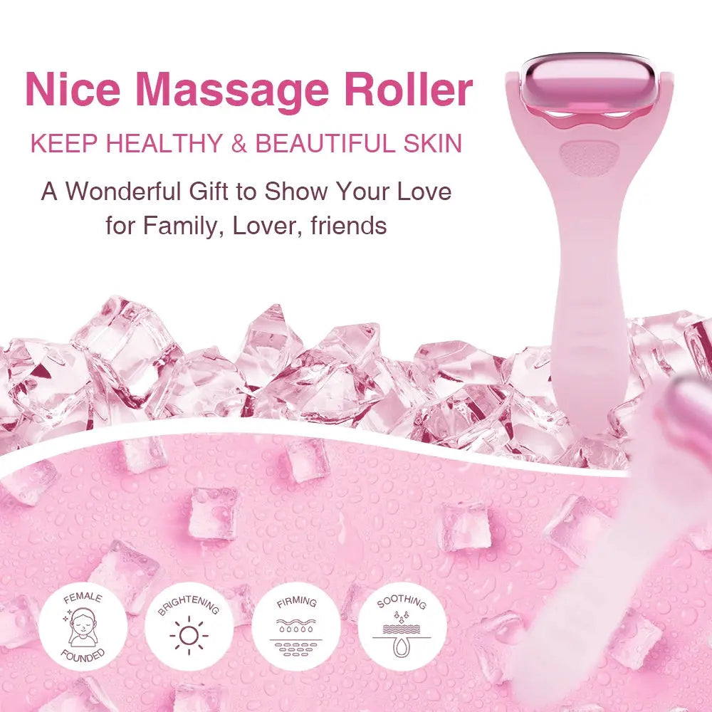 T SHAPE MASSAGE ROLLER METAL FACE EYE ROLLER MASSAGE TOOLS SELF FACE and NECK MASSAGE SKIN TIGHTENING SKINCARE ROLLING TOOLS