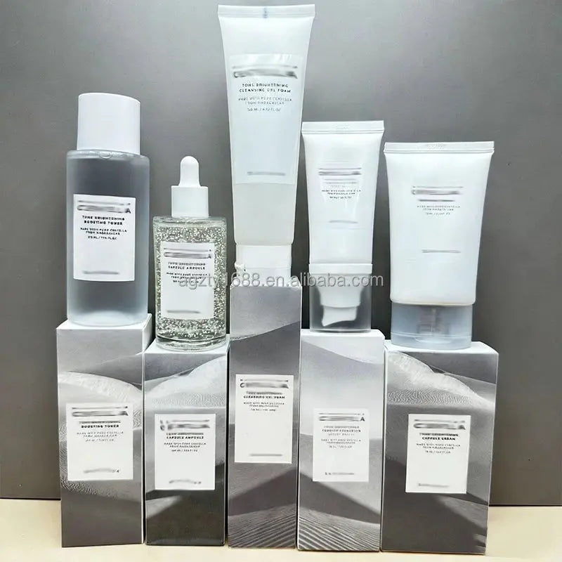 Madagascar Centella Tone Brightening Set Skin Care Set Madagascar Centella Korean Skincare Products With Toner , Serum , Cream