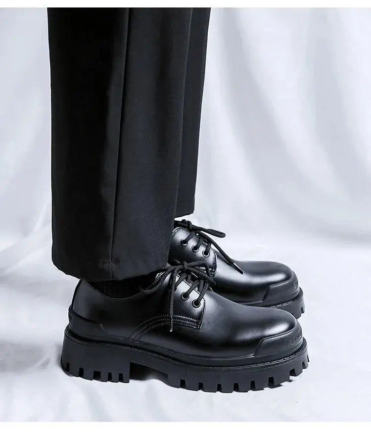 Spring Autumn Lightweight Comfortable Slip PU Walking High Quality Leather Round Head Design Casual Dress Loafers Business Shoes