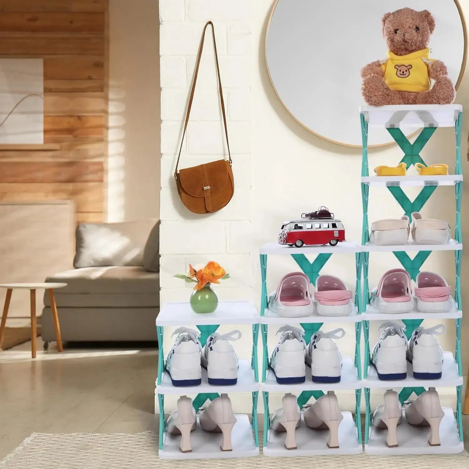 Assemble Almirah Cube Plastic Cupboard Cabinet Foldable PP Panel Wardrobe for Clothes