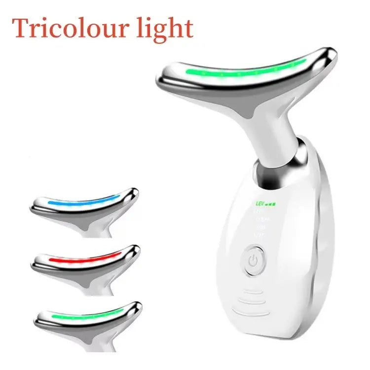 Women's Skincare 7 Colorful Facial and Neck Sculpting Tools Rechargeable Vibrating Facial Massager Anti-wrinkle Facial and Neck