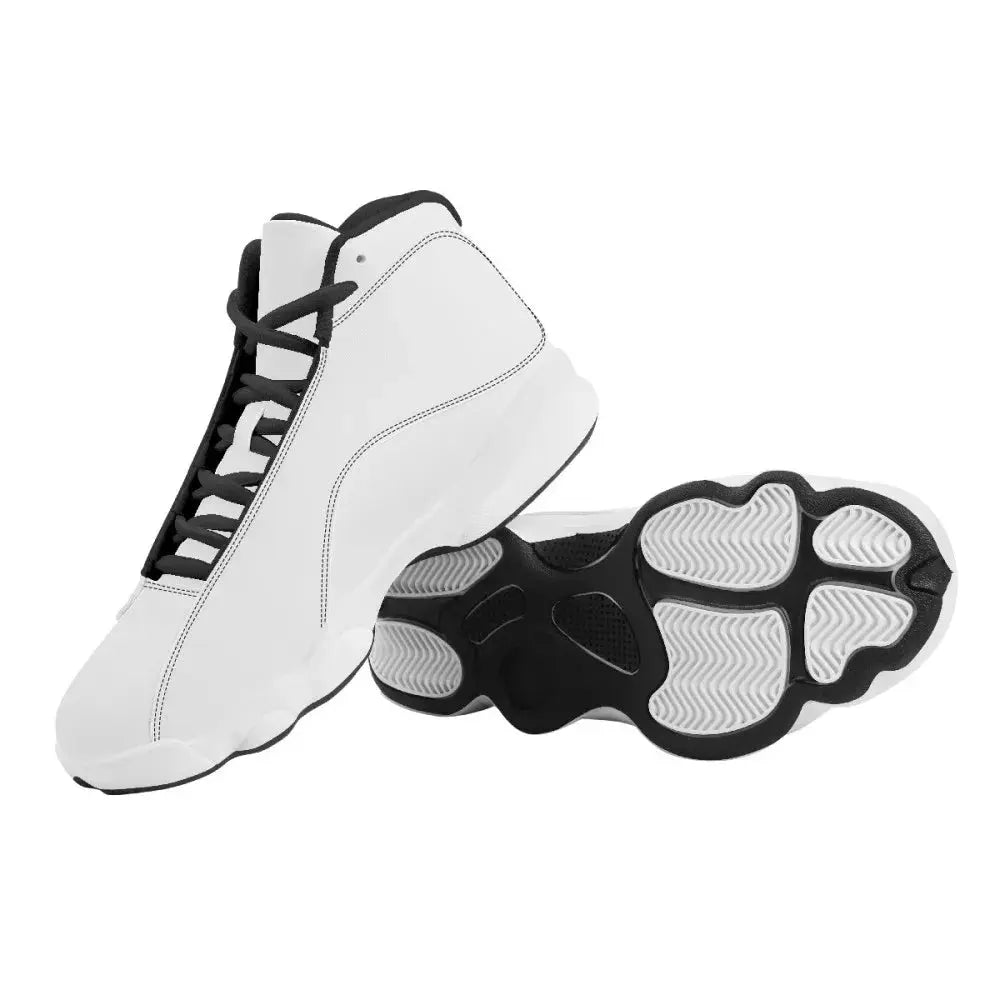 Green and White Basketball Style Shoes Weed Designs Sneakers Boys Autumn High Top Anti-slip Sports Shoes Summer Male Footwear