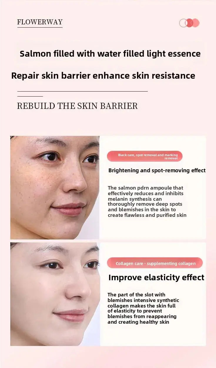 Organic Salmon for Essence Moisturizing Collagen Serum Vitamin B5 Whitening Skincare for Face Firming Lightening Skin
