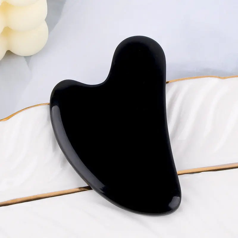 Natural Resin Gua Sha Scraper Facial Massager Tool Quartz Guasha Massage Board Face Lift Slim Gouache Scraper Scraping Plate Avivanastore