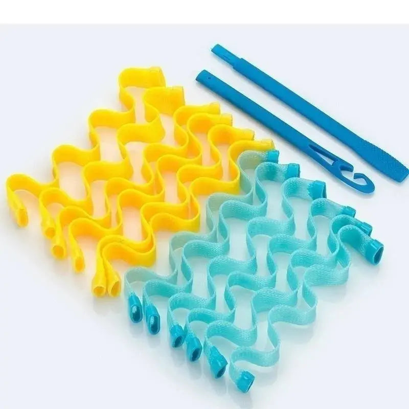 12PC Hair Curlers DIY Hair Salon Curlers Rollers Tool Soft Large Hairdressing Tools Avivanastore