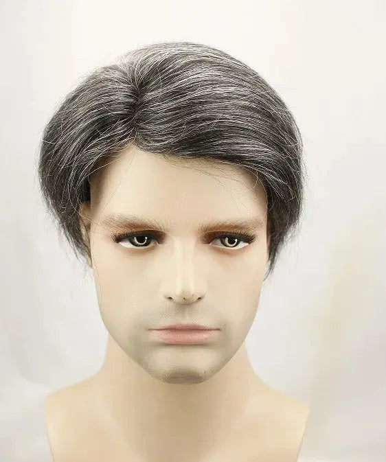 Human Hair Toupee for Men Blonde Hair System 8x10" Full Lace Hair Units Light Brown Real Human Hair Replacement System