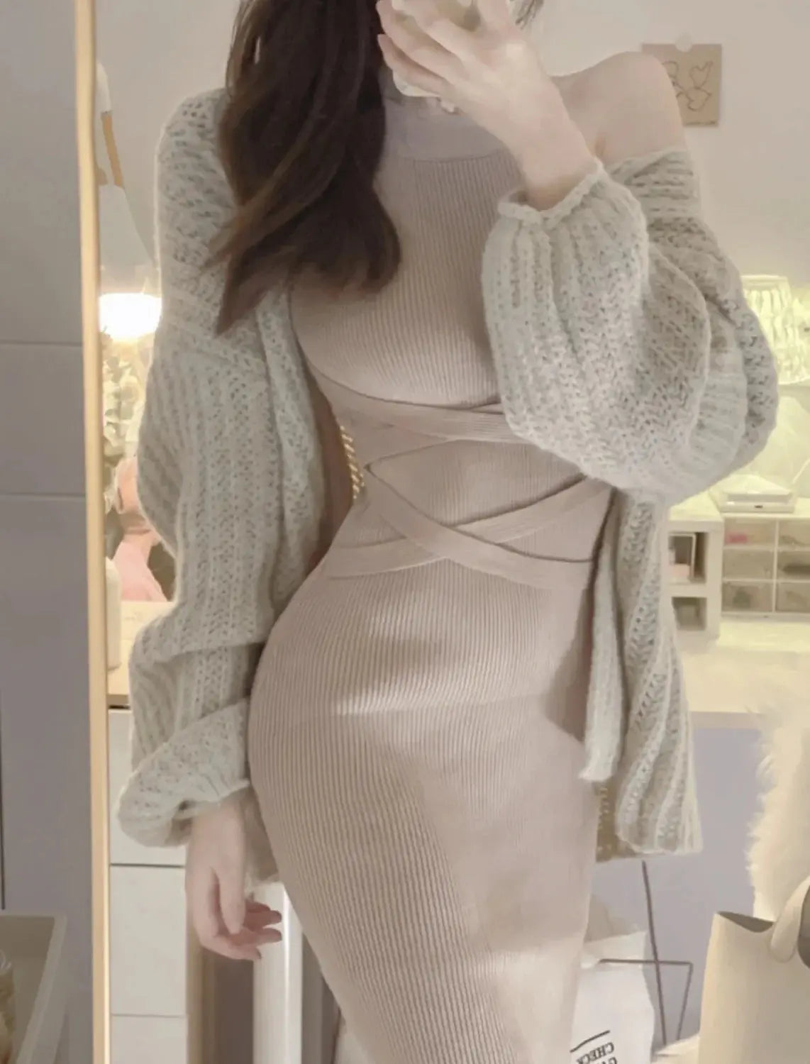 Dresses for Women  Elegant Sexy Sleeveless  Back Textured Mini Skinny Dress New Fashion Summer Casual PTKPCC