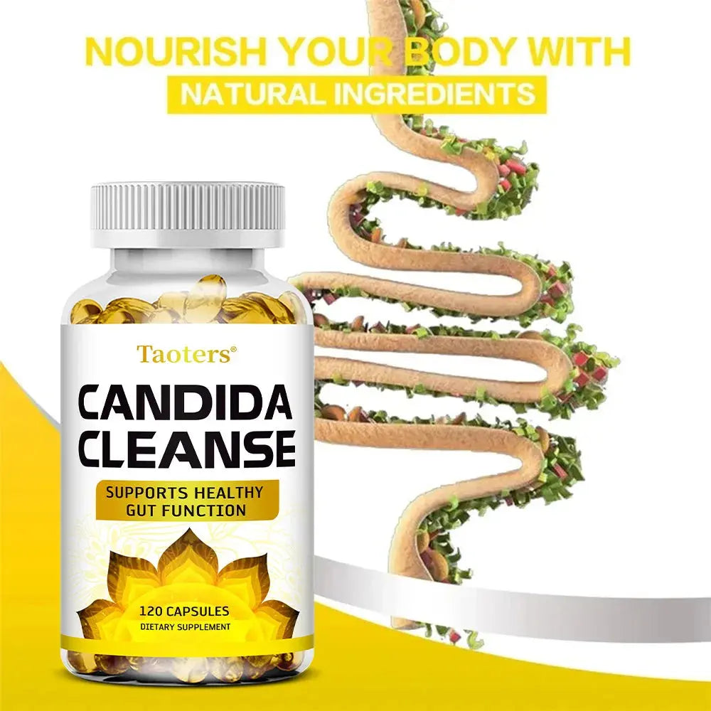 Candida Cleanse - Intestinal and Colon Support, Suitable for Men and Women, Cleansing and Detoxifying, Balance Digestion Avivanastore