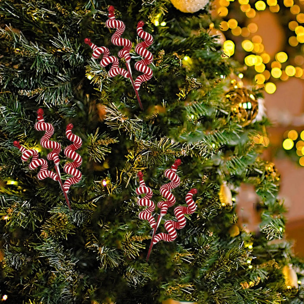 Christmas Decorations Christmas Wool Bell Cuttings Wool Cuttings 35cm Red and White C Bell Can Ring Avivanastore