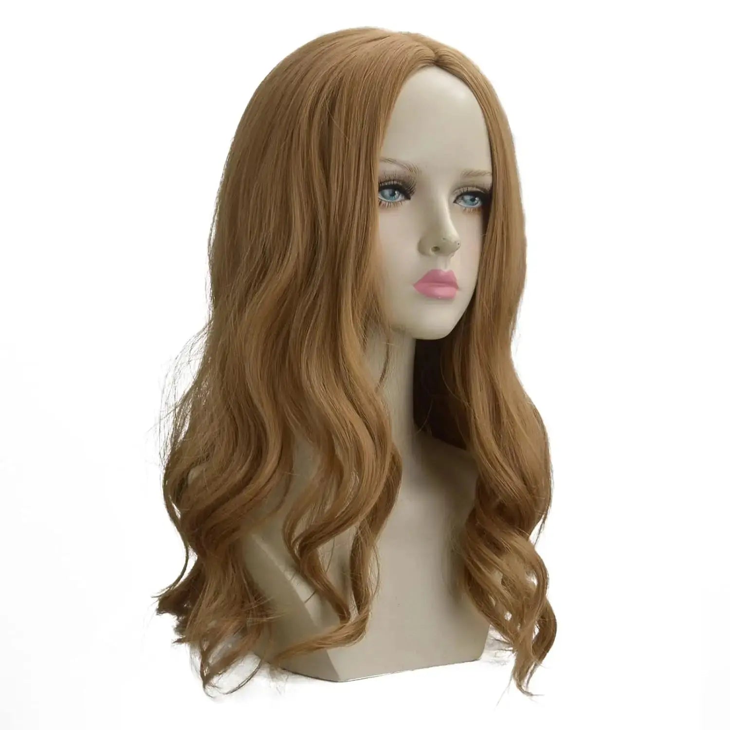 Wigs for Women, Long Wave Ginger Orange Curly Synthetic Wig for Daily Cosplay Party Halloween Costume