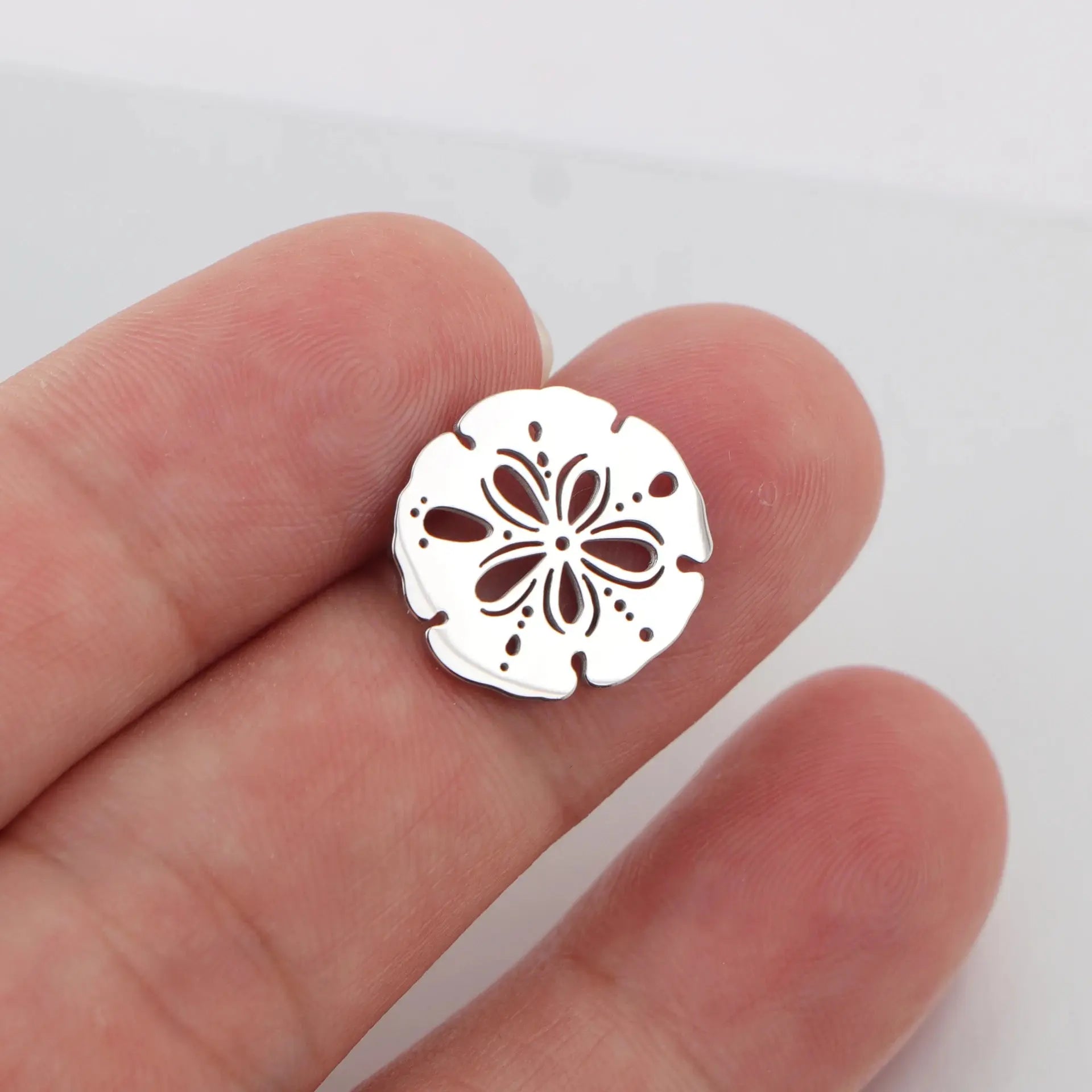 5pcs/lot Mirror Polished Stainless Steel Turtle Shell Starfish Sailboat Tortoise Charms Pendants for DIY Jewelry Making