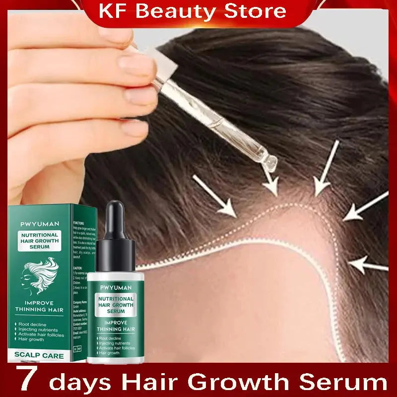 7 Days Ginger Hair Growth Serum Fast Promote Hair Regrowth Products Anti Hair Loss Repair Scalp Baldness Nourish Hair Root Care Avivanastore