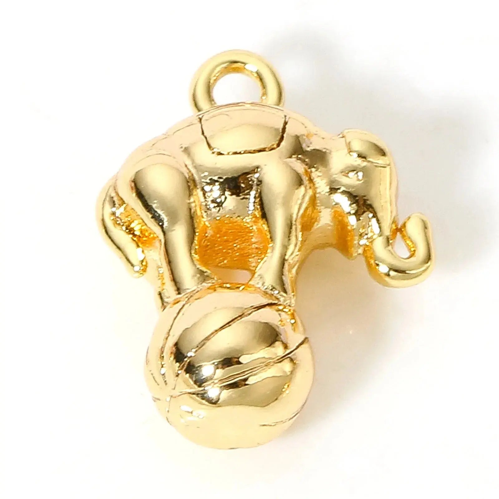 2pcs New Copper Charms Gold Color Animal 3D Dog Bird Metal Pendants DIY Necklace Bracelet For Women Men Party Jewelry Findings