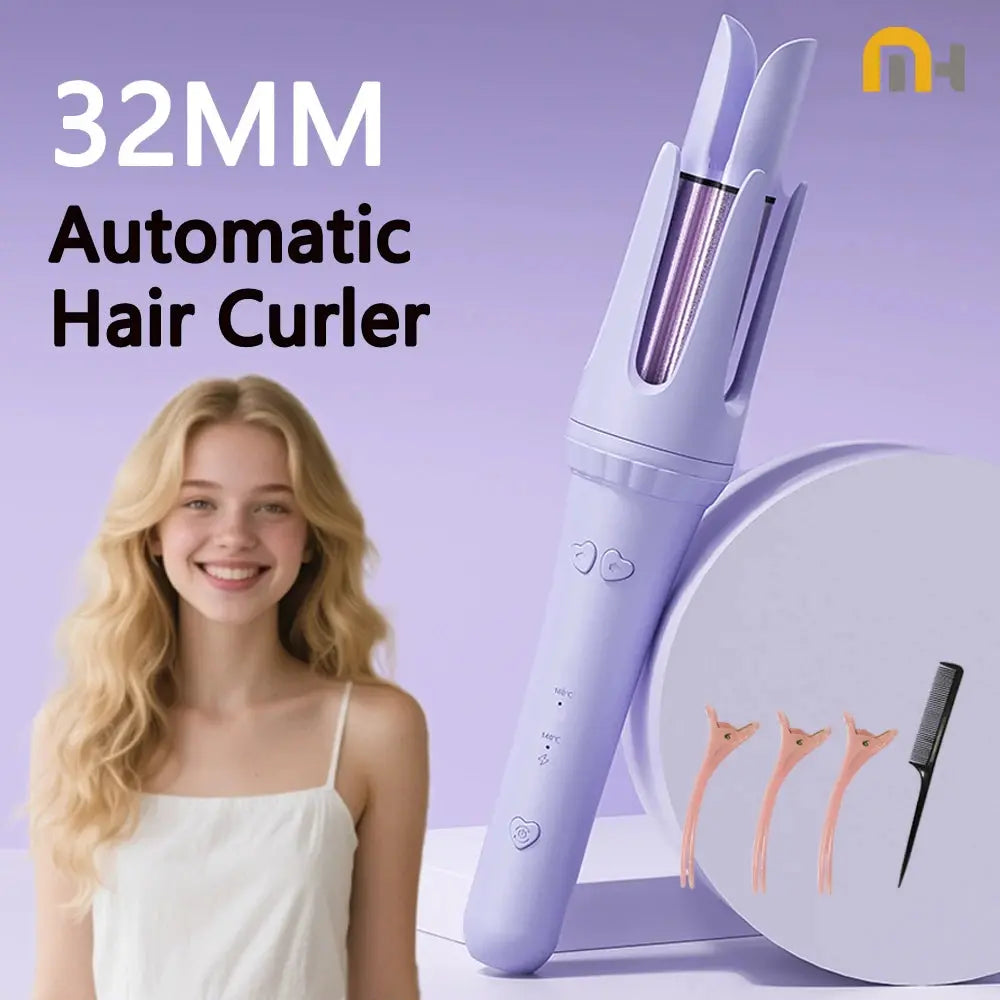 Hair Curling Iron 32mm Curler Wand Professional Curly Tongs Ceramic Electric Salon Styling Tool Small Crimping Iron Avivanastore
