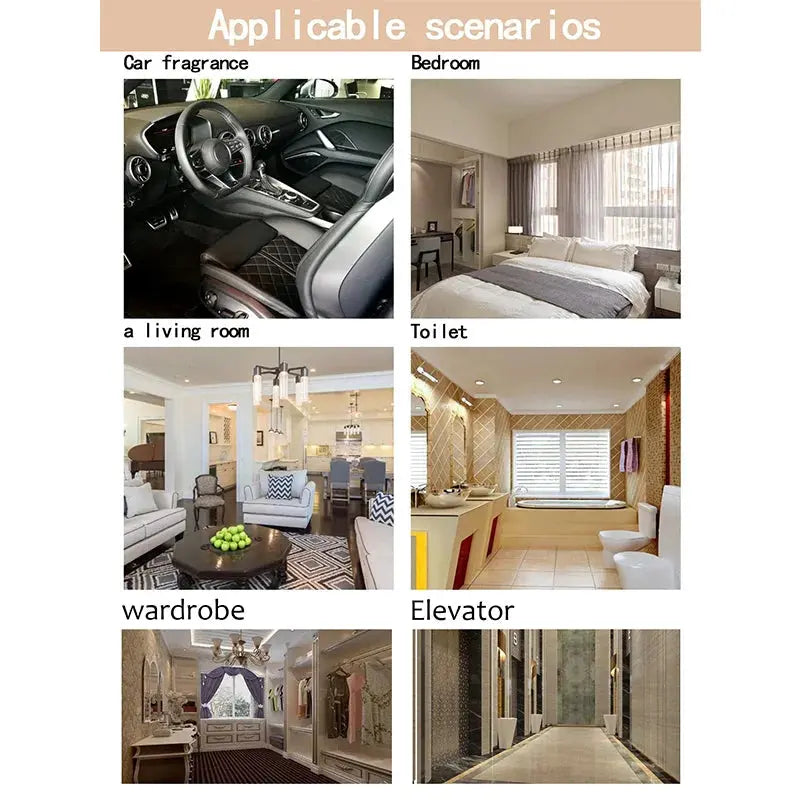 Perfume Bottle with Freesia and English Pear Scent (International Trend) Car Air Freshener, Wardrobe Air Freshener, Perfume, Rearview Mirror Decoration, Car Accessories Interior Pendant, Natural Fragrance to Purify the Air, A