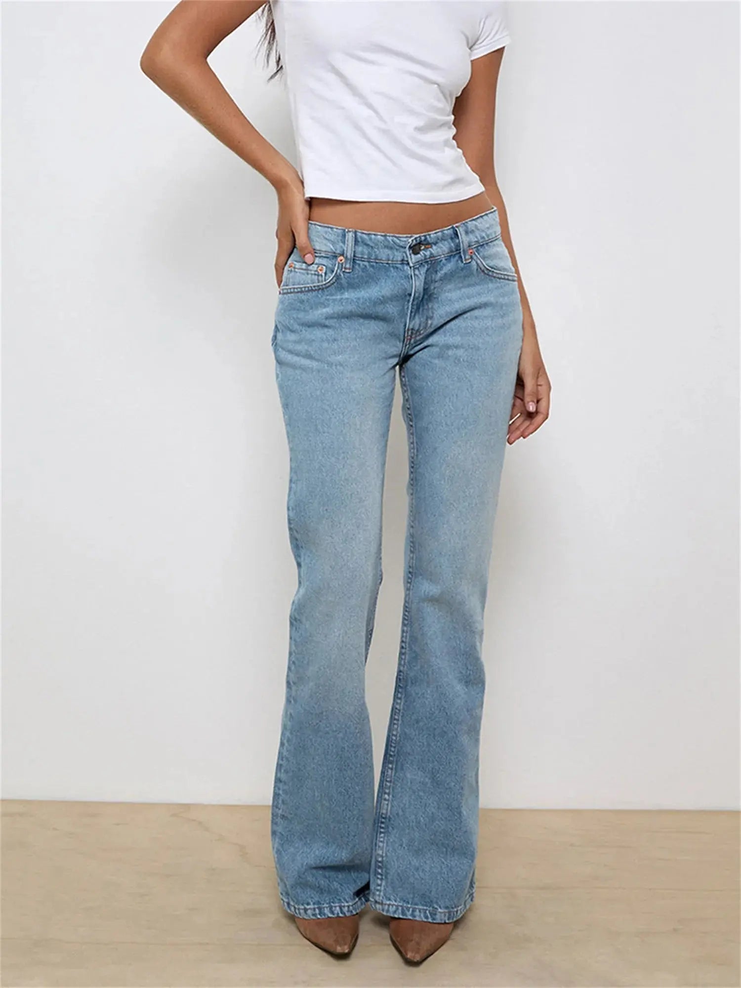 Women s Skinny Jeans High Waist Stretch Denim Pants with Distressed Details and Frayed Hem for Casual Chic Style Avivanastore