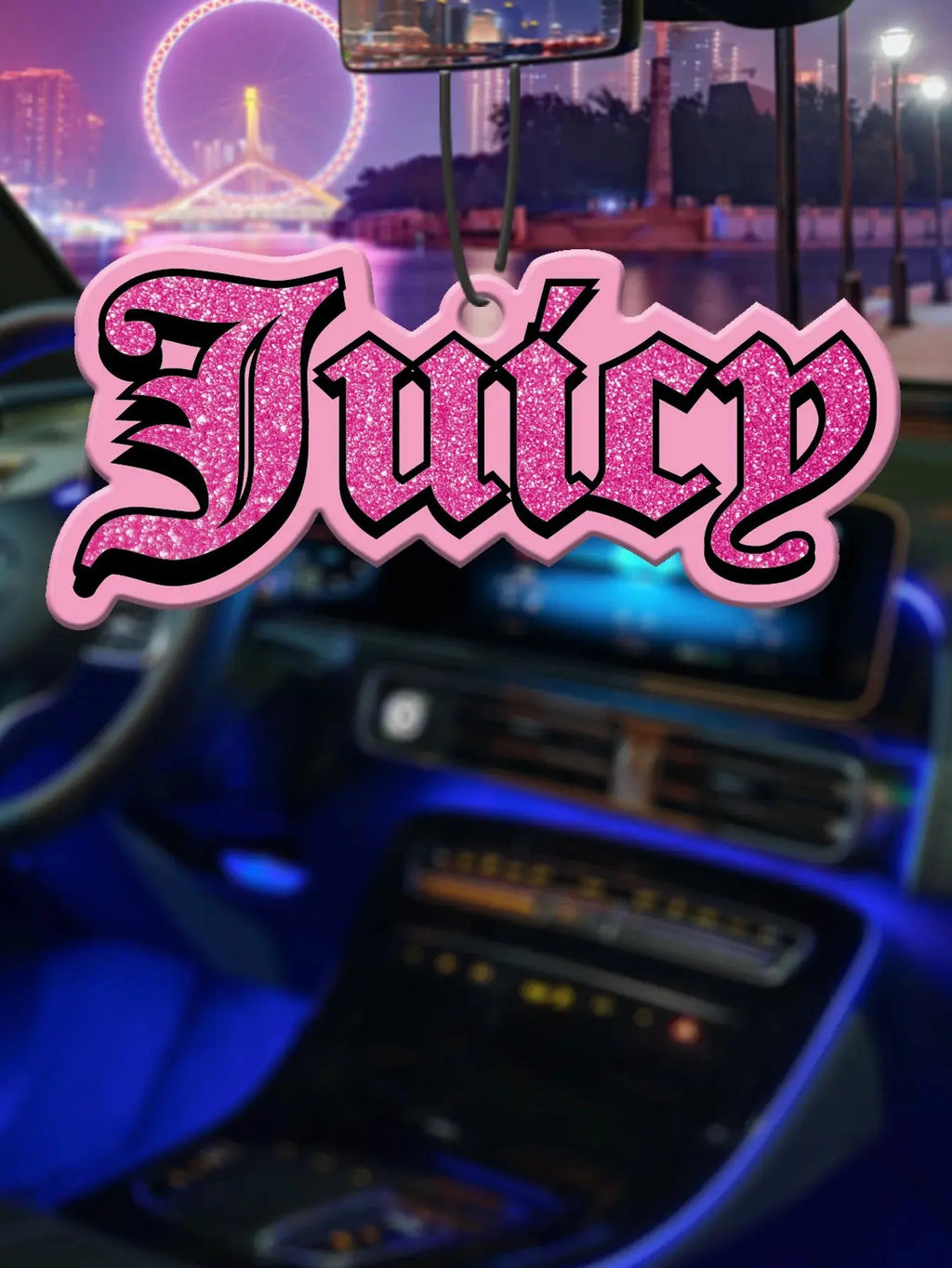 Perfume Bottle with Freesia and English Pear Scent (International Trend) Car Air Freshener, Wardrobe Air Freshener, Perfume, Rearview Mirror Decoration, Car Accessories Interior Pendant, Natural Fragrance to Purify the Air, A