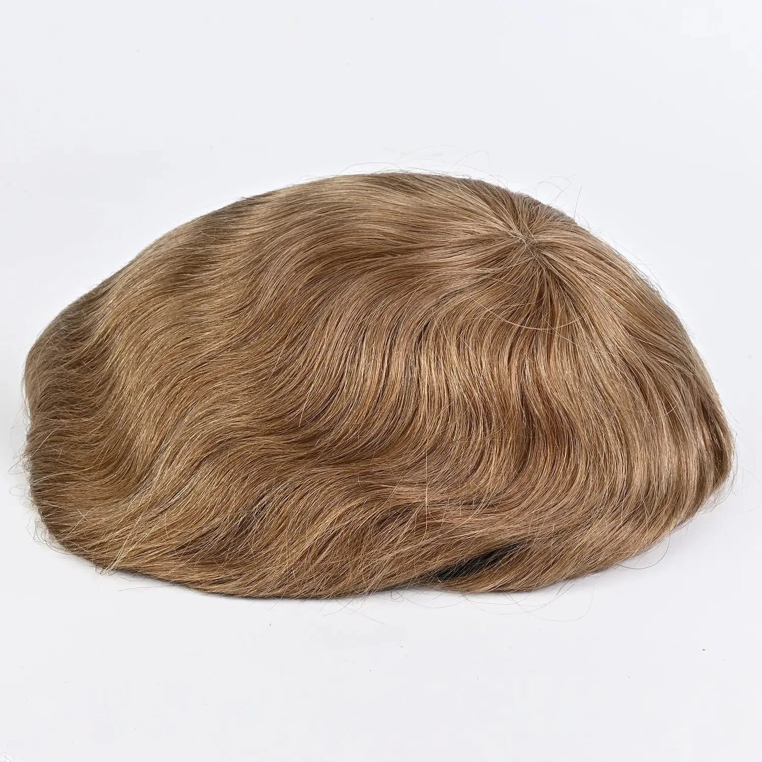 Human Hair Toupee for Men Blonde Hair System 8x10" Full Lace Hair Units Light Brown Real Human Hair Replacement System