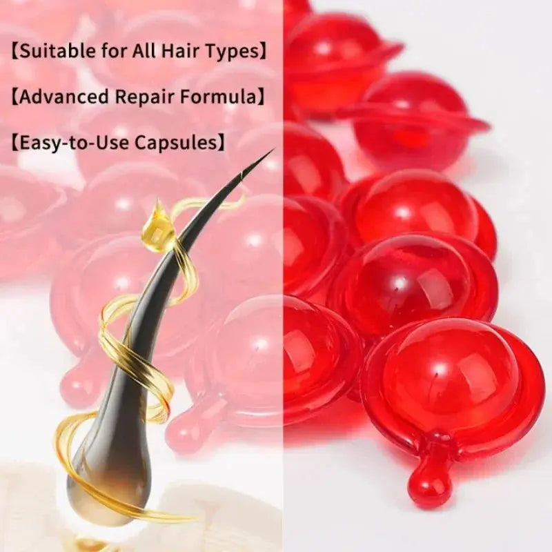 Hair Vitamin Capsule Keratin Oil Fast Restore Soft Smooth Shiny Hair Care Nourish Repair Hair Damaged Splitting Treatment Produc Avivanastore