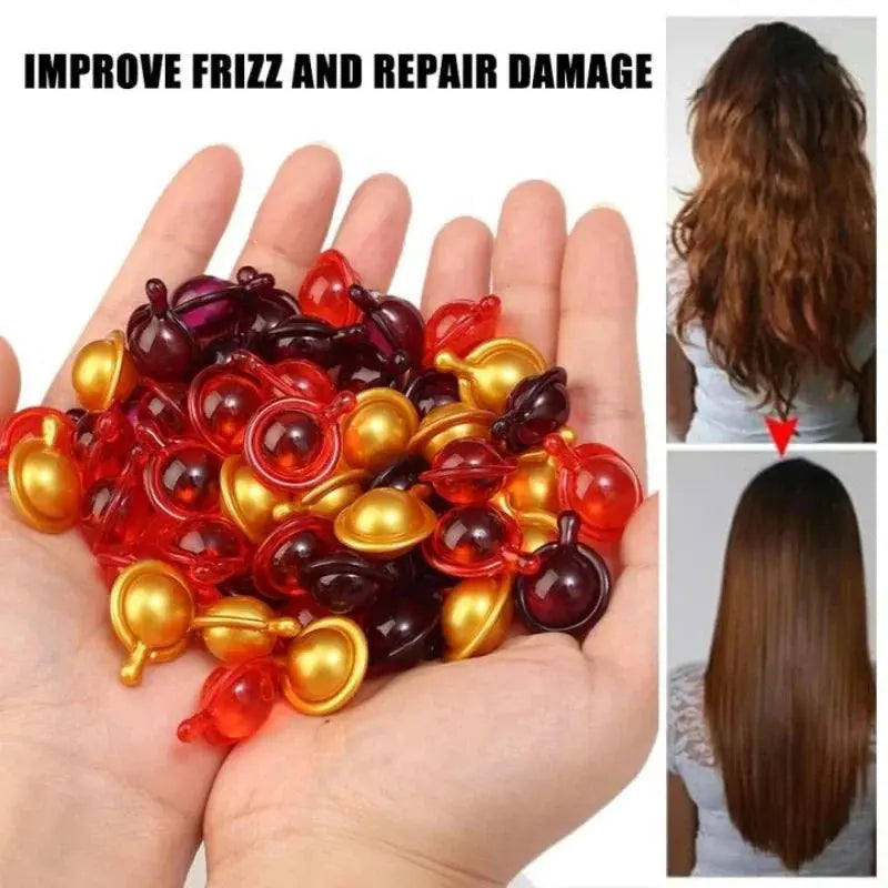 Hair Vitamin Capsule Keratin Oil Fast Restore Soft Smooth Shiny Hair Care Nourish Repair Hair Damaged Splitting Treatment Produc Avivanastore