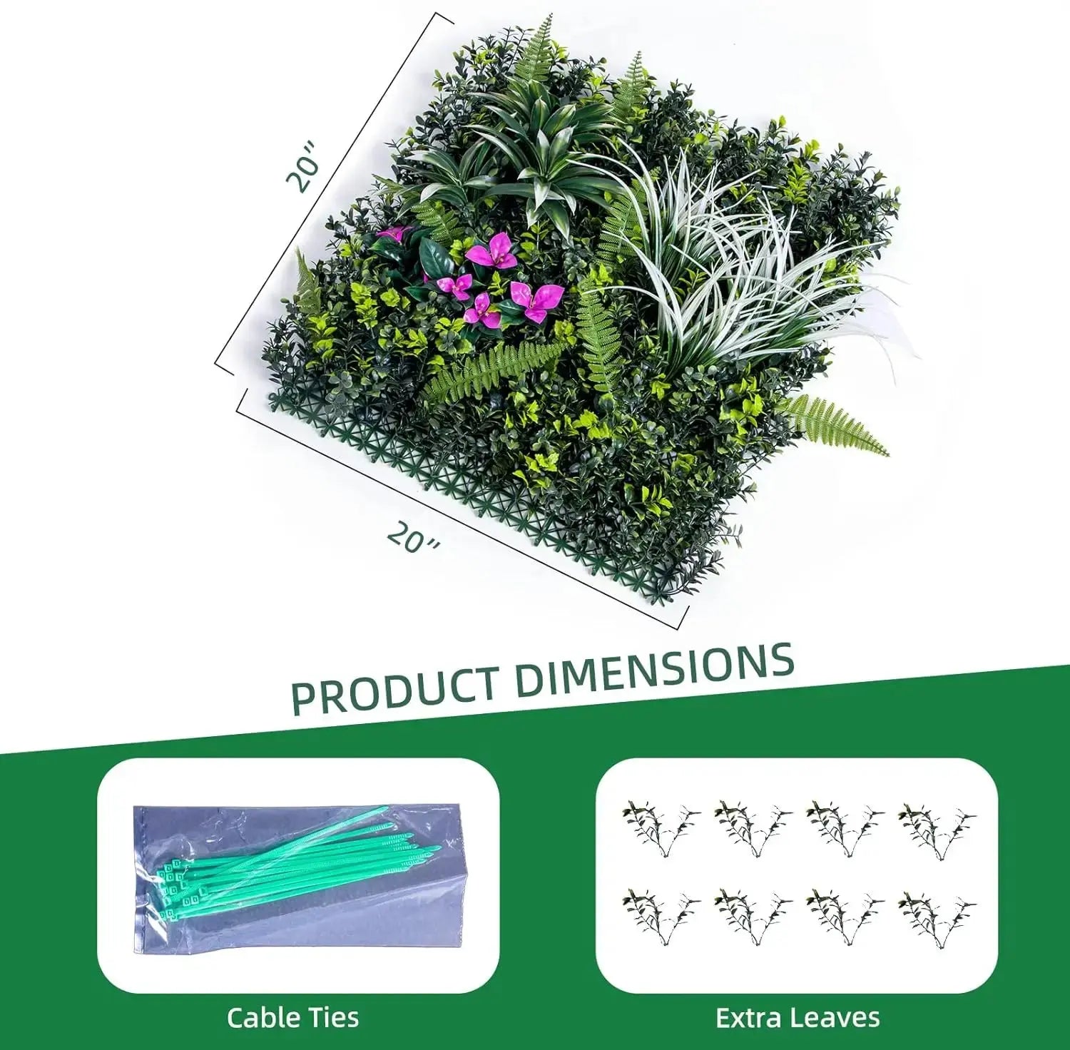 12pcs Artificial Plant Wall, 50x50cm Artificial Hedge Christmas Decorations Fake Plants Panel Wedding Grass Mat Garden Backyard Avivanastore