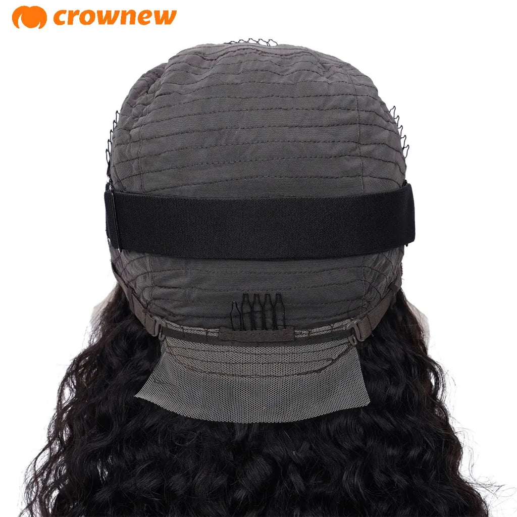 Curly Human Hair Wig 13X4 Lace Front Wig Human Hair Deep Wave Frontal Wig 200% Human Hair Wigs PrePlucked 100 Human Hair Wig