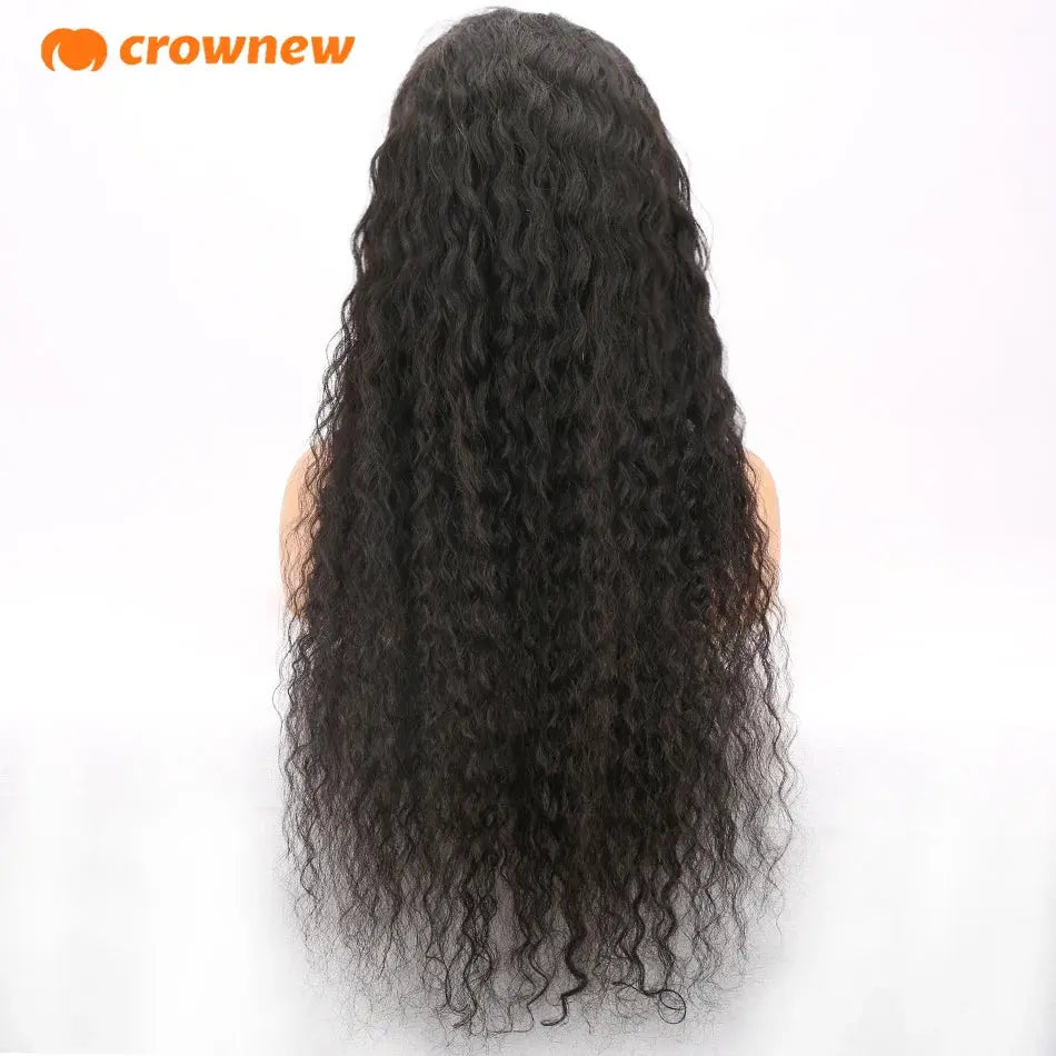 Curly Human Hair Wig 13X4 Lace Front Wig Human Hair Deep Wave Frontal Wig 200% Human Hair Wigs PrePlucked 100 Human Hair Wig