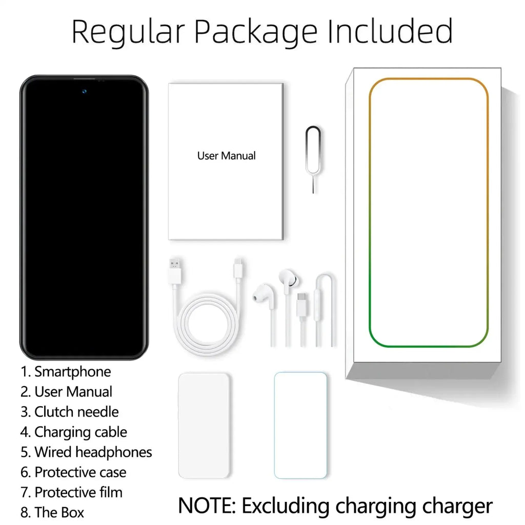 Global Vision S24 Ultra Smartphone 5G Android 5800mAH 8GB RAM 512G ROM 6.8Inch 1920x1080HD 24+48MP MTK10 4G Network Mobile Phone Avivanastore