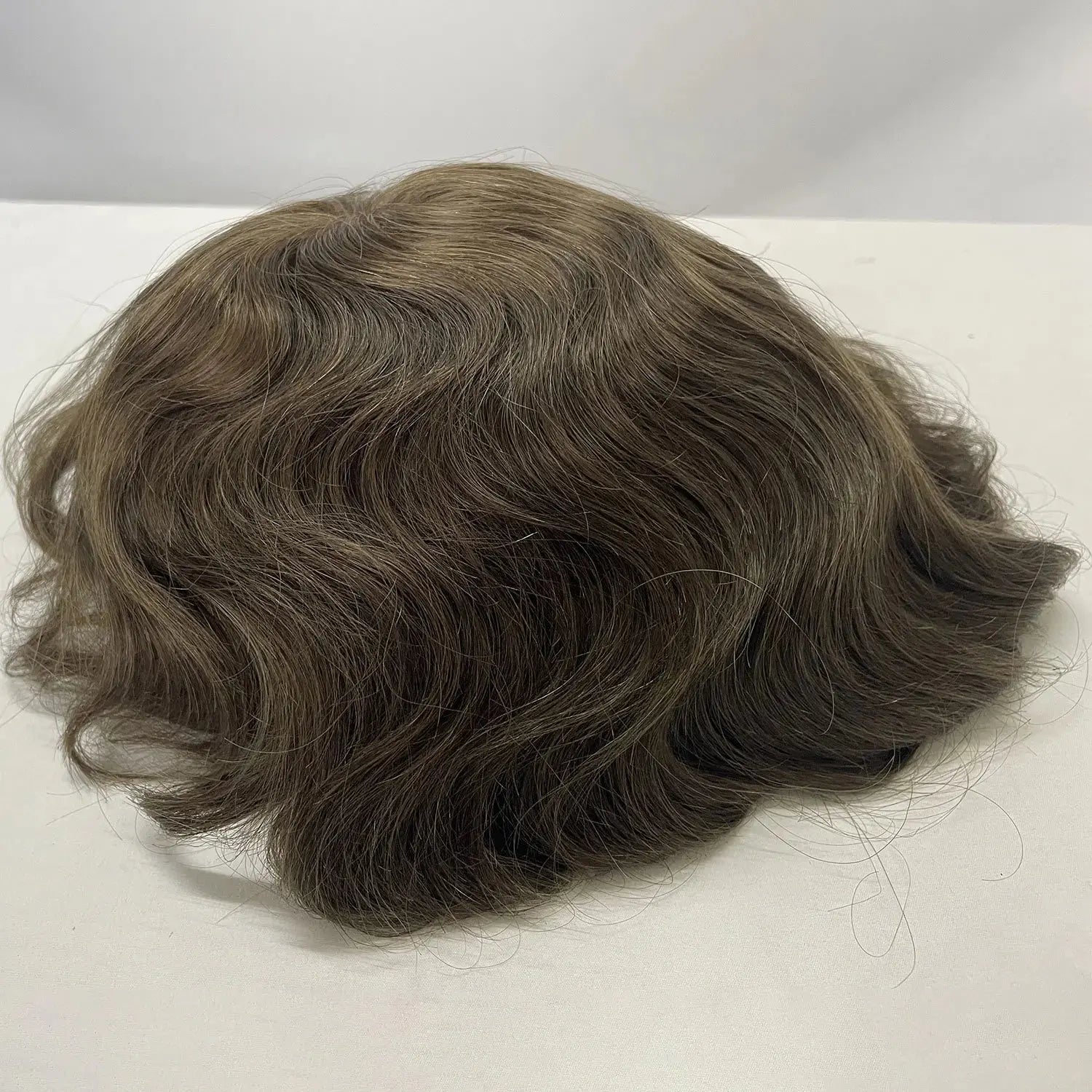 Human Hair Toupee for Men Blonde Hair System 8x10" Full Lace Hair Units Light Brown Real Human Hair Replacement System