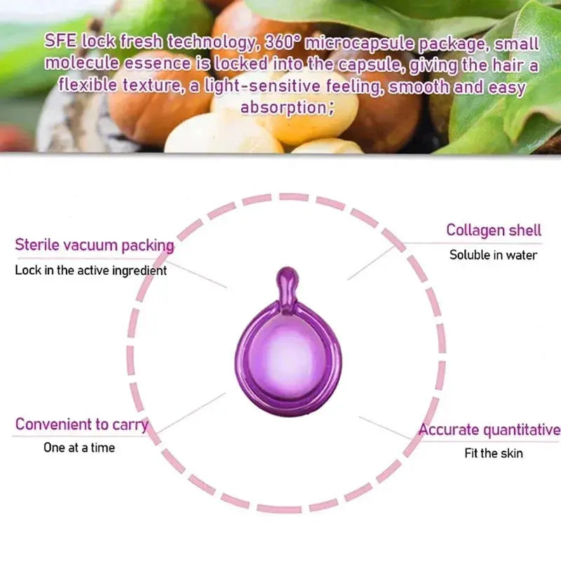 Hair Vitamin Capsule Keratin Oil Fast Restore Soft Smooth Shiny Hair Care Nourish Repair Hair Damaged Splitting Treatment Produc Avivanastore