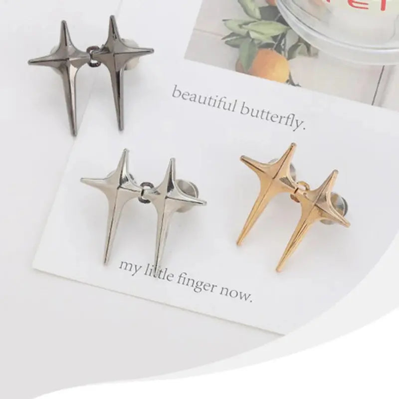 Trendy Cross Star Waist Buckle Adjustable Detachable Pants Clips Waist Tightener Nail-free Metal Button Snaps For Jeans Decor Avivanastore