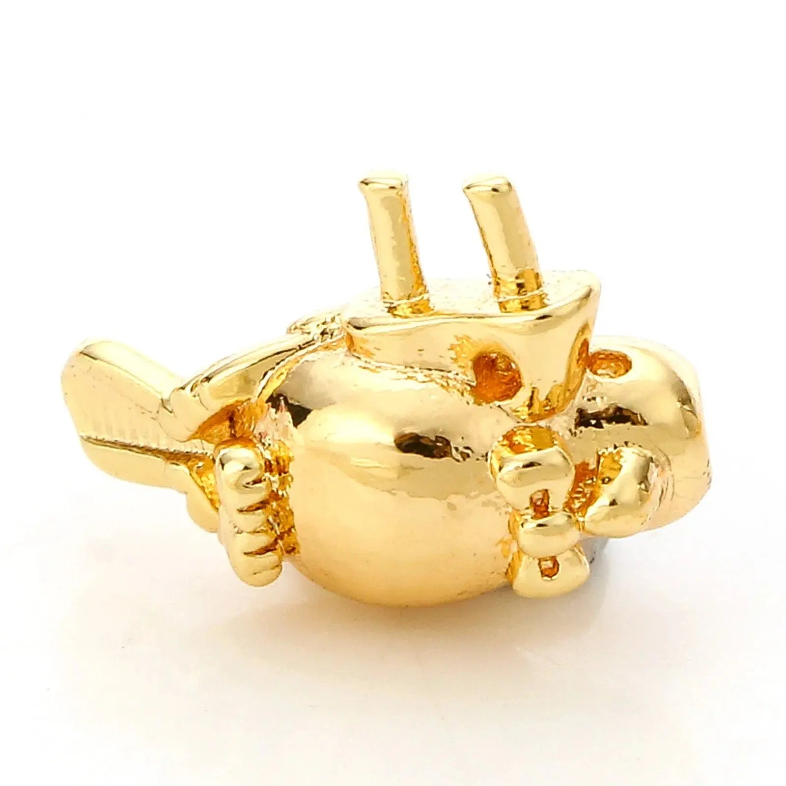 2pcs New Copper Charms Gold Color Animal 3D Dog Bird Metal Pendants DIY Necklace Bracelet For Women Men Party Jewelry Findings