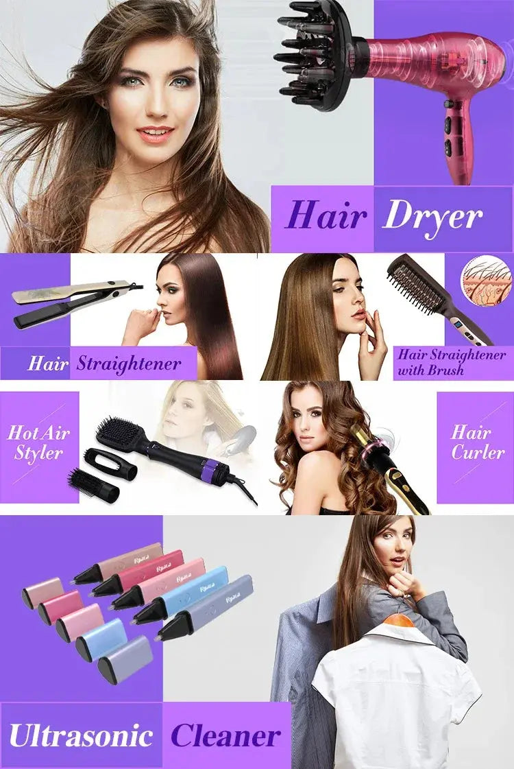 Hair Curling IronWholesale Hot Sell Professional Automatic Hair Curler Flat Iron Hair Styling Avivanastore