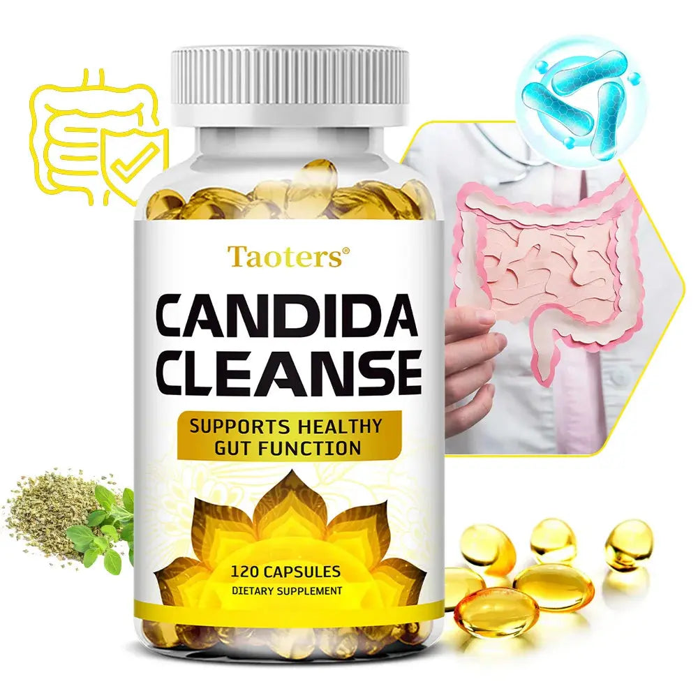 Candida Cleanse - Intestinal and Colon Support, Suitable for Men and Women, Cleansing and Detoxifying, Balance Digestion Avivanastore
