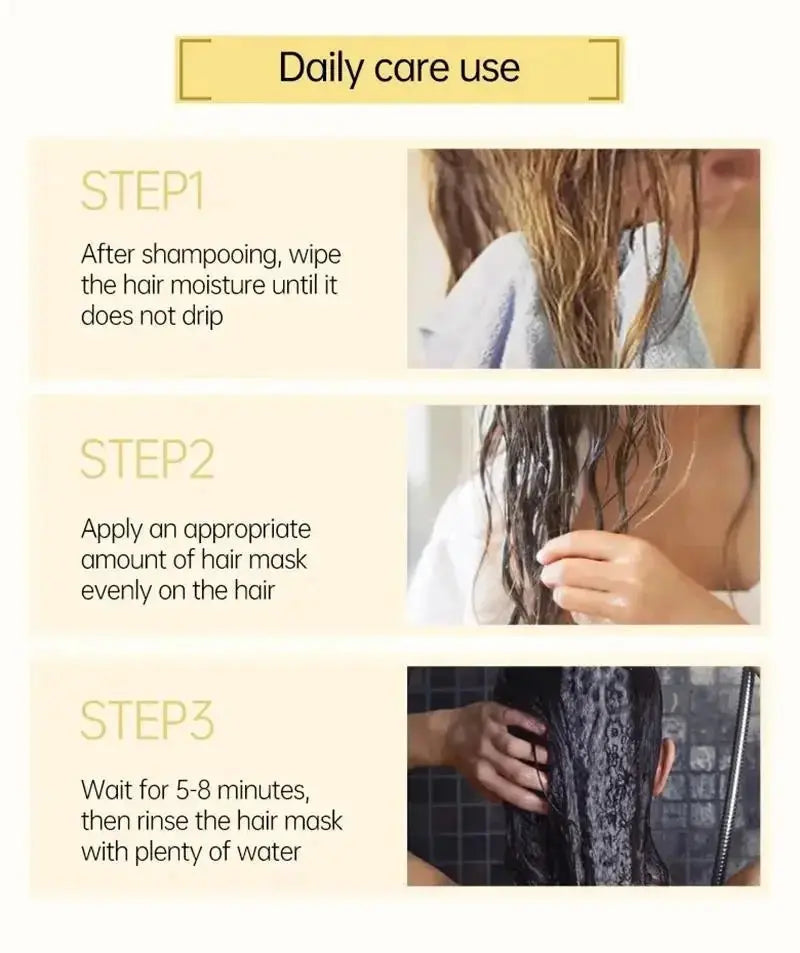 Keratin Hair Mask Magical 5 Second Repair Damage Frizzy Soft Smooth Shiny Hair Deep Moisturize Hair Treat Repair Hair Care Mask Avivanastore