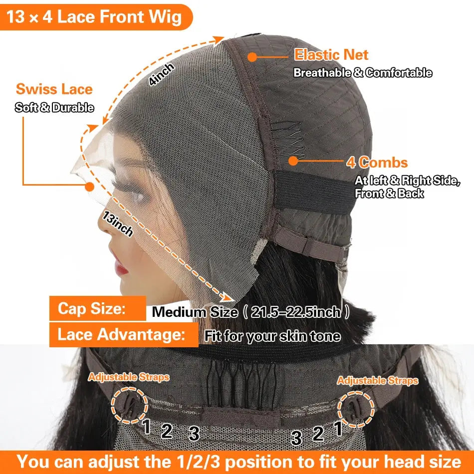 Curly Human Hair Wig 13X4 Lace Front Wig Human Hair Deep Wave Frontal Wig 200% Human Hair Wigs PrePlucked 100 Human Hair Wig