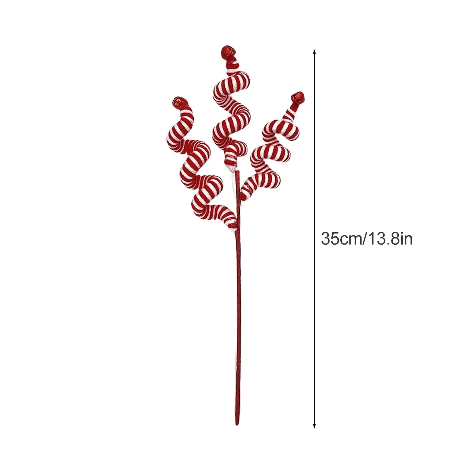 Christmas Decorations Christmas Wool Bell Cuttings Wool Cuttings 35cm Red and White C Bell Can Ring Avivanastore