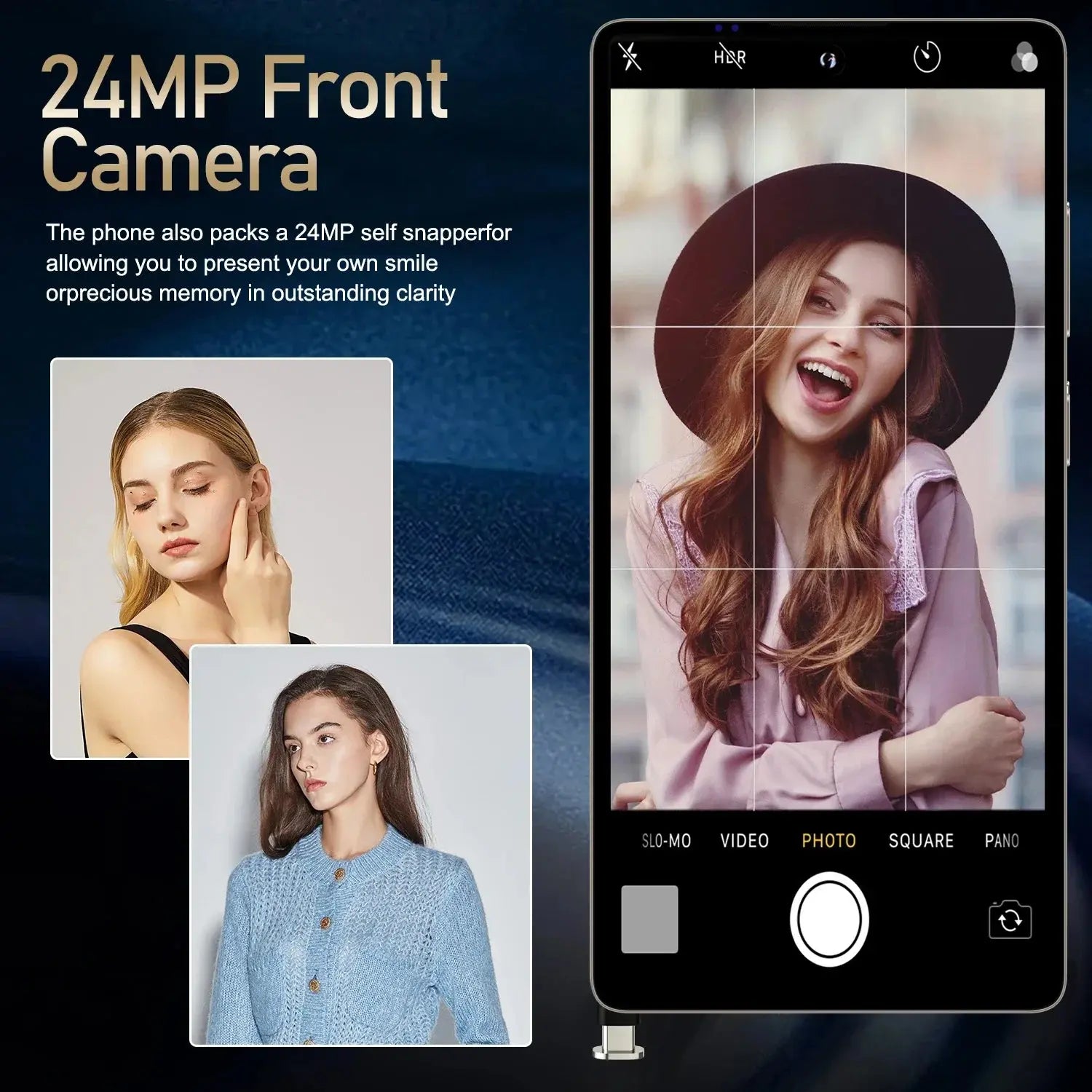 Global Vision S24 Ultra Smartphone 5G Android 5800mAH 8GB RAM 512G ROM 6.8Inch 1920x1080HD 24+48MP MTK10 4G Network Mobile Phone Avivanastore