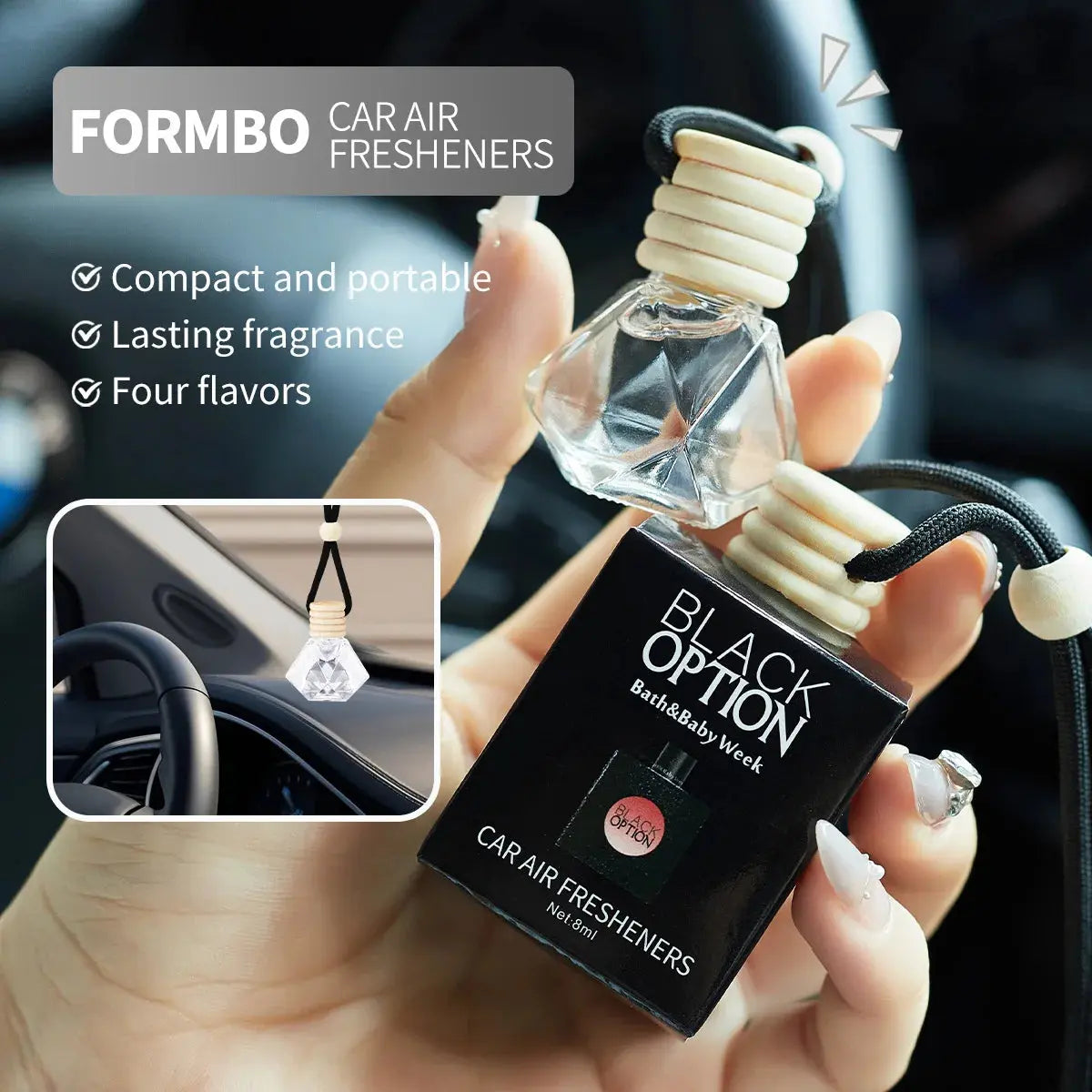 Perfume Car perfume, a car fragrance used for car interior accessories, a long-term car air freshener, keep charming and fresh Avivanastore