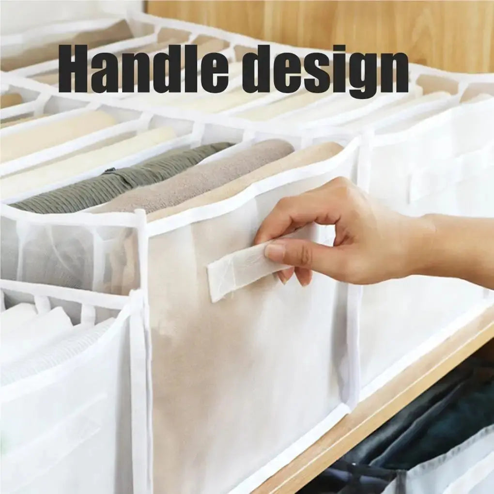 Clothing Organizer Box Multi-grid Jeans Pants Storage Holder Type Avivanastore