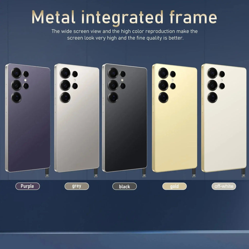 Global Vision S24 Ultra Smartphone 5G Android 5800mAH 8GB RAM 512G ROM 6.8Inch 1920x1080HD 24+48MP MTK10 4G Network Mobile Phone Avivanastore