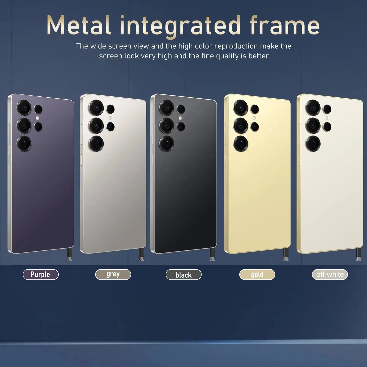 Global Vision S24 Ultra Smartphone 5G Android 5800mAH 8GB RAM 512G ROM 6.8Inch 1920x1080HD 24+48MP MTK10 4G Network Mobile Phone Avivanastore