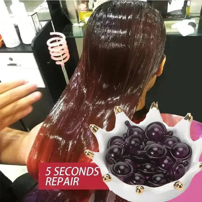 Hair Vitamin Capsule Keratin Oil Fast Restore Soft Smooth Shiny Hair Care Nourish Repair Hair Damaged Splitting Treatment Produc Avivanastore