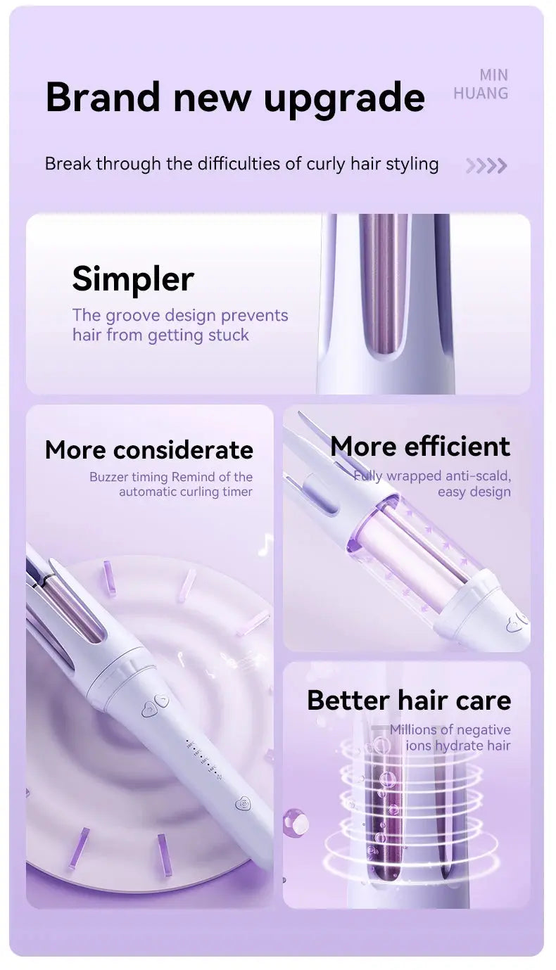 Hair Curling Iron 32mm Curler Wand Professional Curly Tongs Ceramic Electric Salon Styling Tool Small Crimping Iron Avivanastore