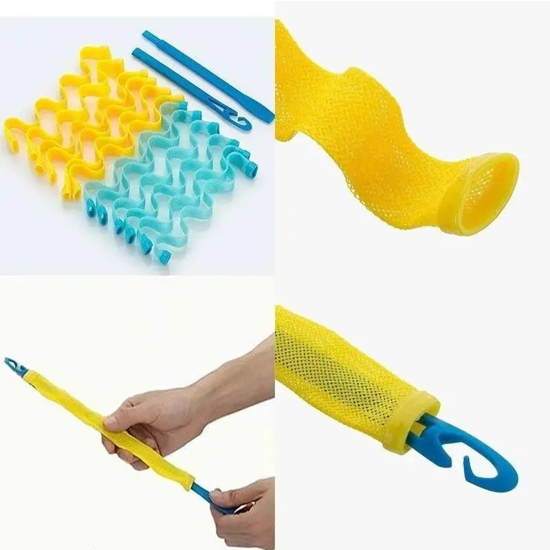 12PC Hair Curlers DIY Hair Salon Curlers Rollers Tool Soft Large Hairdressing Tools Avivanastore